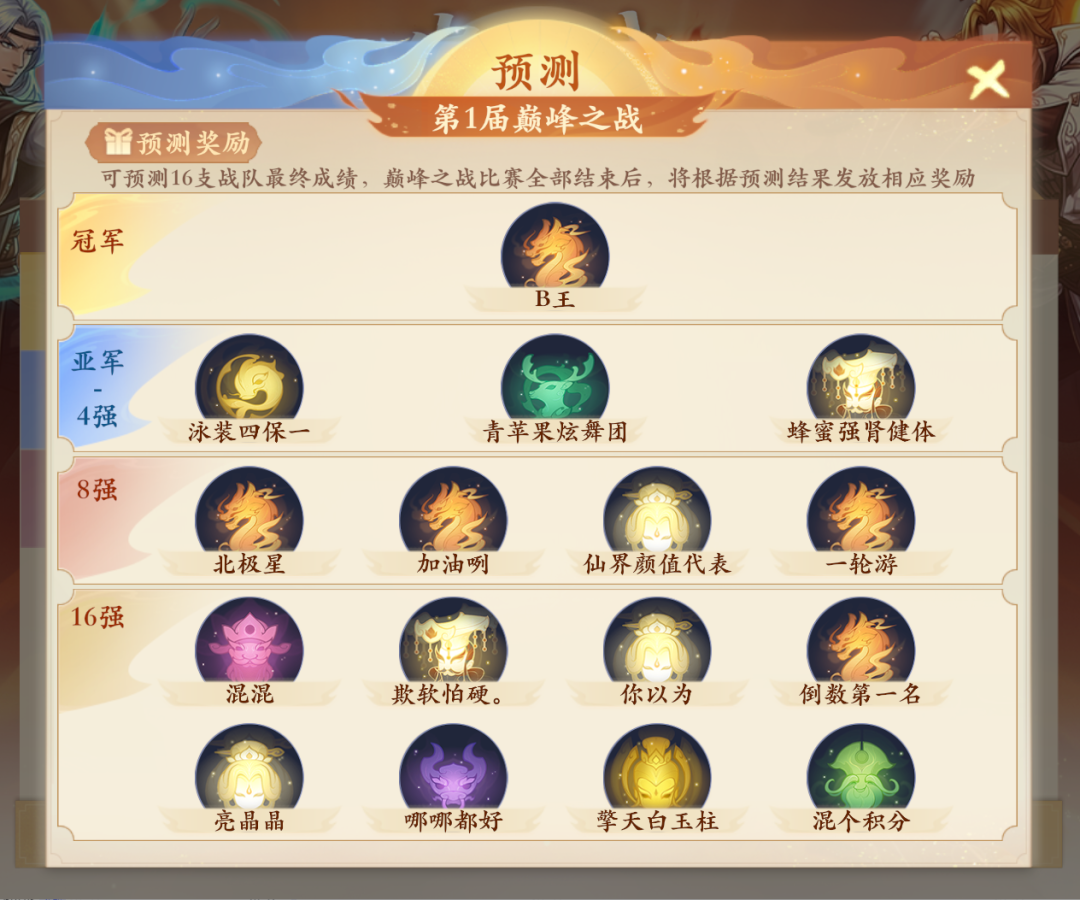 【巅峰之战】16强全员就位!赛事预测开启,速来看大佬前瞻 【巅峰之战】16强全员就位!赛事预测开启,速来看大佬前瞻