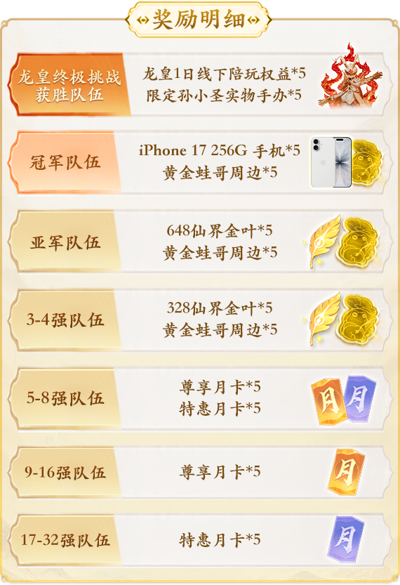 手机、手办、金叶子已备好等你来领!【龙皇杯】报名今晚24点截止! 手机、手办、金叶子已备好等你来领!【龙皇杯】报名今晚24点截止!