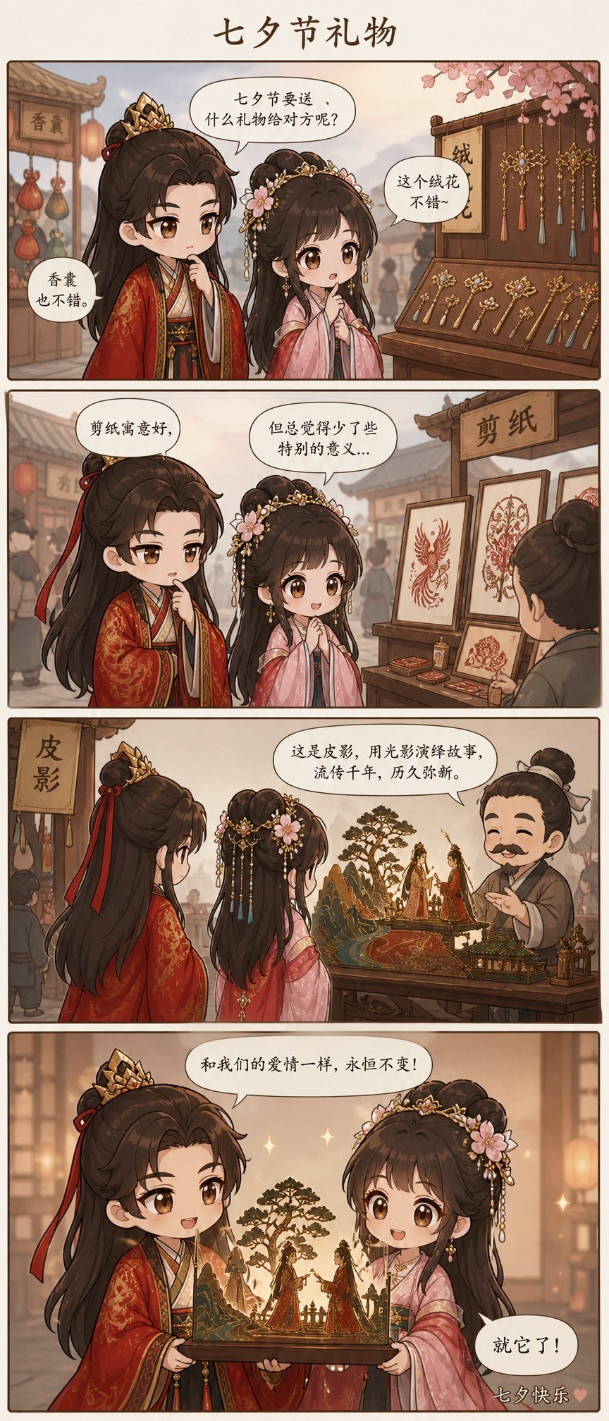 武将小剧场|周瑜小乔七夕互送了什么? 武将小剧场|周瑜小乔七夕互送了什么?