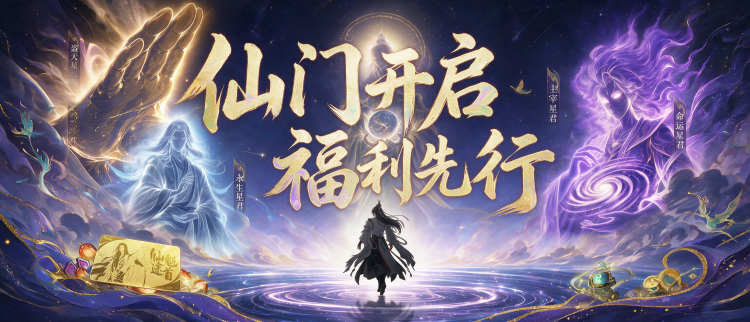 仙界，启动！读完再玩飞升收益倍增，点击领取四大锦囊与PC版问剑
